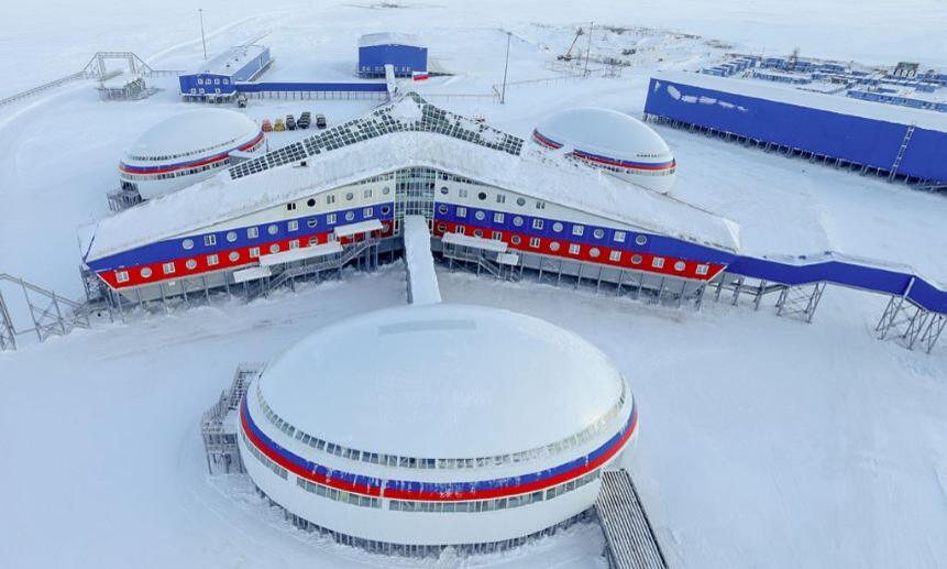 Военная база «Арктический трилистник». Фото минобороны РФ.